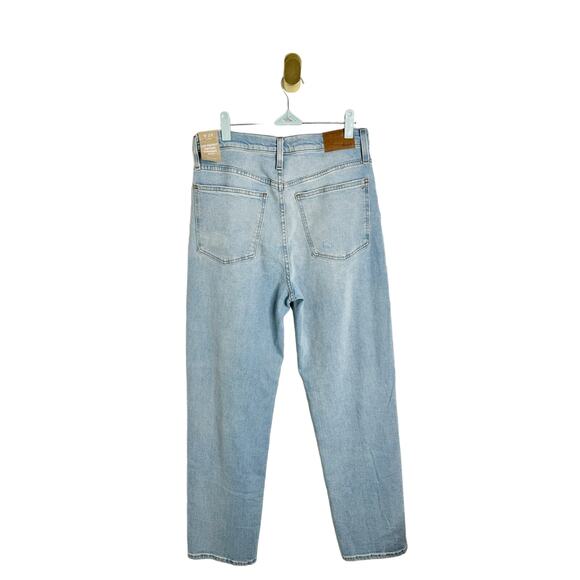 NWT Madewell The Perfect Vintage Straight Jean Distressed Light Danby Wash US 29 - Picture 4 of 12
